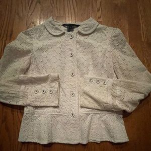 Marc by Marc Jacob’s Eyelet Peplum Jacket